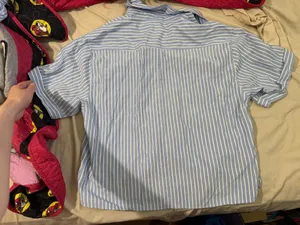 Blue and white striped matching set thumbnail 5