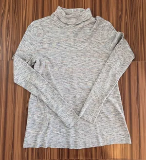 We The‎ Free Space Dye Turtleneck Knit Top Large Minimalist Athleisure Cozy thumbnail 1