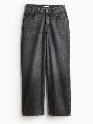 H&M low rise wide leg jeans thumbnail 2