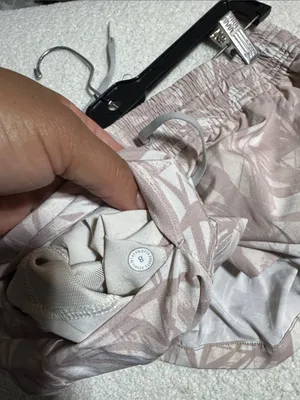 Lululemon Spring Break Away Short 4-Way Stretch 3" Shadow Leaf Light Ivory Muse thumbnail 7