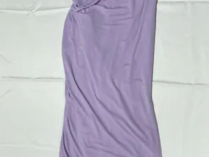 Lucy in the Sky- Rhinestone Strap Maxi Dress in Lilac -Size S- NEW Without Tags. thumbnail 11