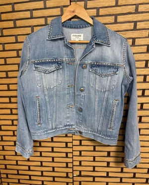 Frame‎ Studded Denim Jacket Size Small thumbnail 1