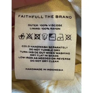 Faithfull The Brand Dress Women 4 Gold Indira Balloon Sleeve Paisley Mini‎ Boho thumbnail 13