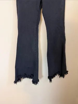 Insane Gene Revival Black High Rise Super Flare‎ Jeans Size 27 thumbnail 5