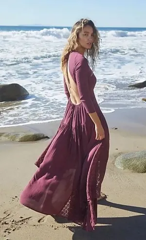 NWOT free people sea me maxi thumbnail 1