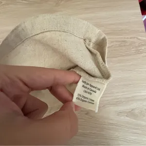 Harly Jae Medium Carin Tank Tan White Organic Linen Cotton thumbnail 7