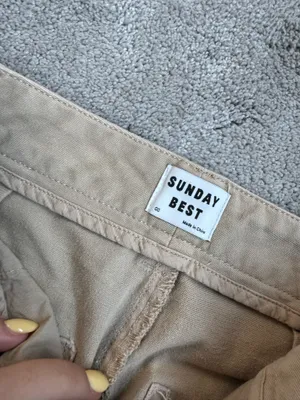Sunday Best Aritzia Khaki Pants Jaden Straight-Leg thumbnail 2