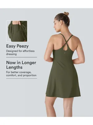 Halara SoftlyZero Plush Active Dress-Longer Length-Easy Peezy Edition Green XS thumbnail 2