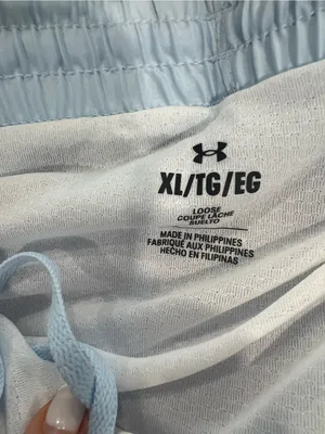 Under Armour Pale Blue Women's Athletic Shorts thumbnail 7