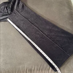 Women’s Scoop Black Wide Leg Velour Pants High Rise Drawstring Waist Size XS NWT thumbnail 9