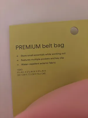 all in motion Pink Premium Belt Crossbody Bag thumbnail 3
