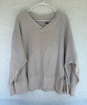 SO Sweater Tan Size M thumbnail 1