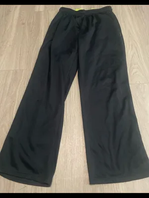 Reebok Black Wide-Leg Sweatpants with Elastic Waist thumbnail 1