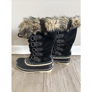 Sorel Joan of Arc‎ Black Waterproof Winter Snow Boots NL2429-010 Womens 6 thumbnail 2