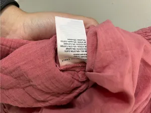 American Eagle Pink Cotton Gauze Ruffle Dress Sz XS thumbnail 5