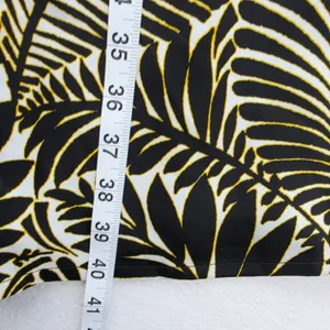 Christian Lacroix Black White Palm Leaf Halter Midi Dress Keyhole Size Small thumbnail 11