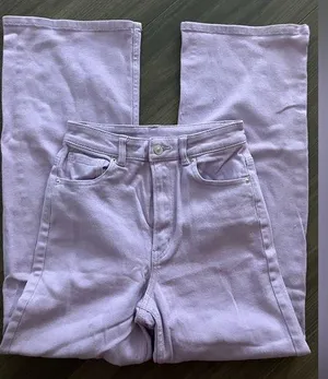Purple H&M Wide Leg Jeans thumbnail 1