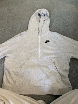 Nike Hoodie Pullover Grey thumbnail 1