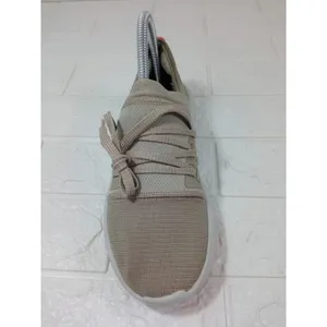 Under Armour UA Womens Vibe Elastic Slip On Lace Up Sneakers Beige Size 7 thumbnail 4