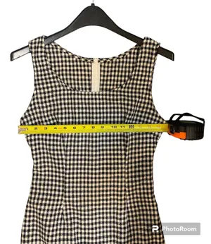 SheIn • Gingham Retro Black & White Mini Summer Dress thumbnail 5