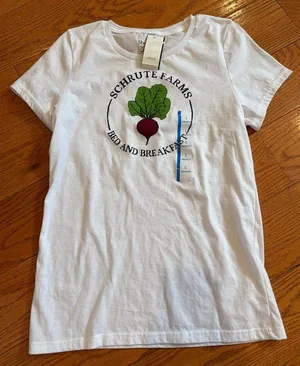 Ripple Junction NWT Schrute Farms Graphic Tee – The Office Parody Shirt thumbnail 1