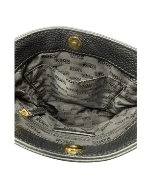 Michael Kors ✿ Hamilton Crossbody Handbag Bag ✿ Black Leather ✿ Gold Hardware ✿ thumbnail 11