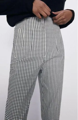 ZARA Plaid Trousers thumbnail 4