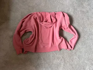 Pink Hanes zip-up hoodie thumbnail 2
