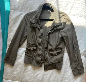 Green Cargo Zip Jacket thumbnail 1