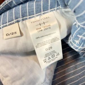 Habitual womens wide leg pinstripe lightweight denim pants. Size 0/25. boho thumbnail 4
