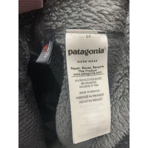 Womens Size S Patagonia Fleece Re-Tool Grey Pullover EUC thumbnail 4