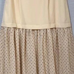 MOTF Naturally Chic Polka Dot Drop Waist Maxi Skirt Cream Beige XS NEW thumbnail 5