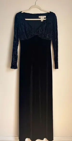Vintage Marie St. Claire Black Gown thumbnail 1