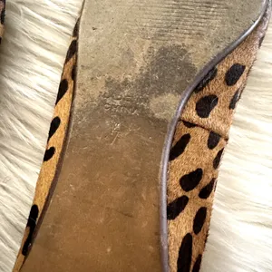 Madewell The Sidewalk Slimmer Leopard Flat Sz 7 thumbnail 7