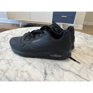 Women's Skechers Street, Uno Stand on Air‎ Sneaker 73690-BBK Black Synthetic 9 thumbnail 5
