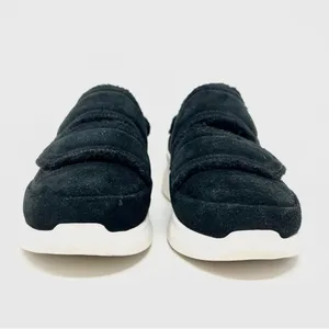 UGG Ashby Spill Seam Trainer Black Suede Laceless Chunky Platform Sneakers 9 thumbnail 10