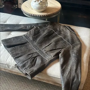 Pelle Studio Wilson’s Leather Thinsulate 3M 100% Brown Leather Acid Washed thumbnail 10