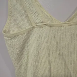 White ribbed old‎ navy stretch tank top thumbnail 4