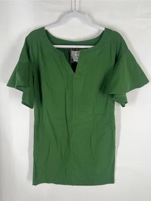 Maeve Anthropologie Green Flutter Sleeve Shift Mini Dress Size XS thumbnail 2