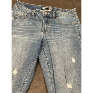 Rewash Distressed Denim Jeans Mid Rise Casual Streetwear‎ B-391 thumbnail 2