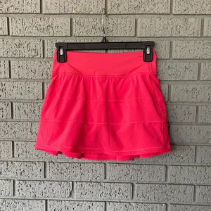Lululemon Pace Rival Mid-Rise Skirt *Long Lip Gloss Pink Size 0 Tennis Golf thumbnail 4