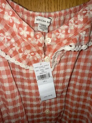 Gingham American Eagle Tank Top thumbnail 3