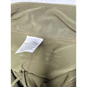 Nike Dri Fit Running Tights Womens Large Olive Green High Rise Reflective size S thumbnail 7