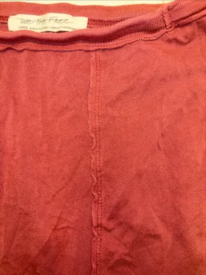 We The Free People | Aubrey One Shoulder Top Short Sleeve Soft Slouchy L thumbnail 6