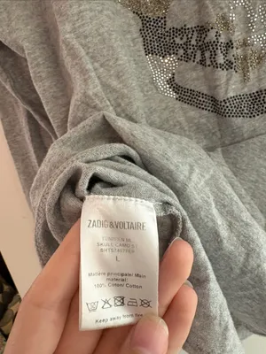 Zadig & Voltaire Tunisien Glitter Skull Henley Large thumbnail 5