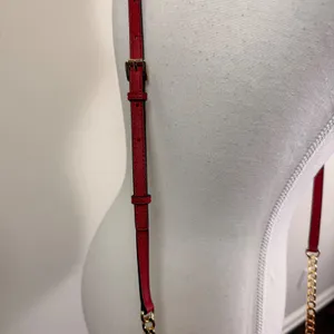 Michael Kors Jet Set East West Crossbody Bag Red Saffiano Leather Gold Hardware thumbnail 10