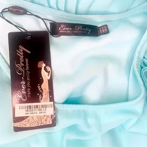 Ever Pretty Woman‎ Sz 10 Turquoise Feminine Coquette Girl Whimsical Fairy Dress thumbnail 5