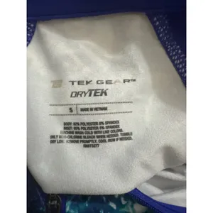 Tek Gear DryTek Womens Small‎ Blue Purple Galaxy Print Quarter Zip Pullover Top thumbnail 11