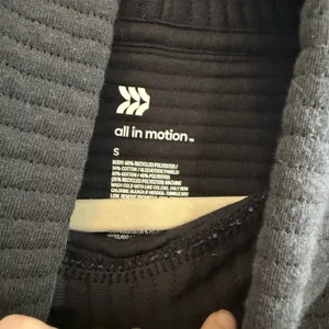 All in Motion Target Ribbed Mockneck Zipper Black Pullover Sweatshirt Size Small thumbnail 5