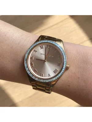 Michael Kors MK3245 Blake Rose Gold Crystal Bezel Womens Watch thumbnail 2